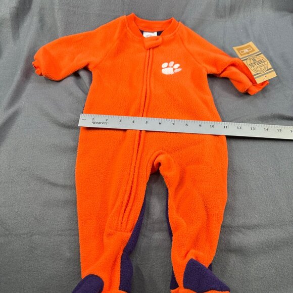Rivalry Threads Infant Sz 3-6 Month One Piece Sleeper Clemson Orange Purple New - Picture 12 of 16